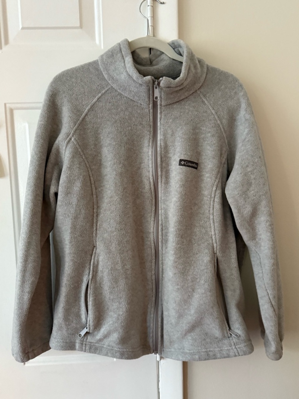Gray zip up fleece